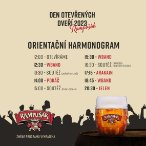 Harmonogram Dnu otevřených dveří 2023