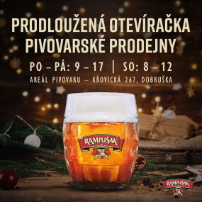 PROSINCOVÁ OTEVÍRACÍ DOBA