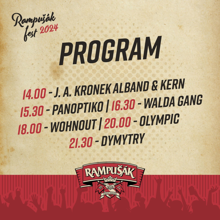 Časový harmonogram RAMPUŠÁK FEST