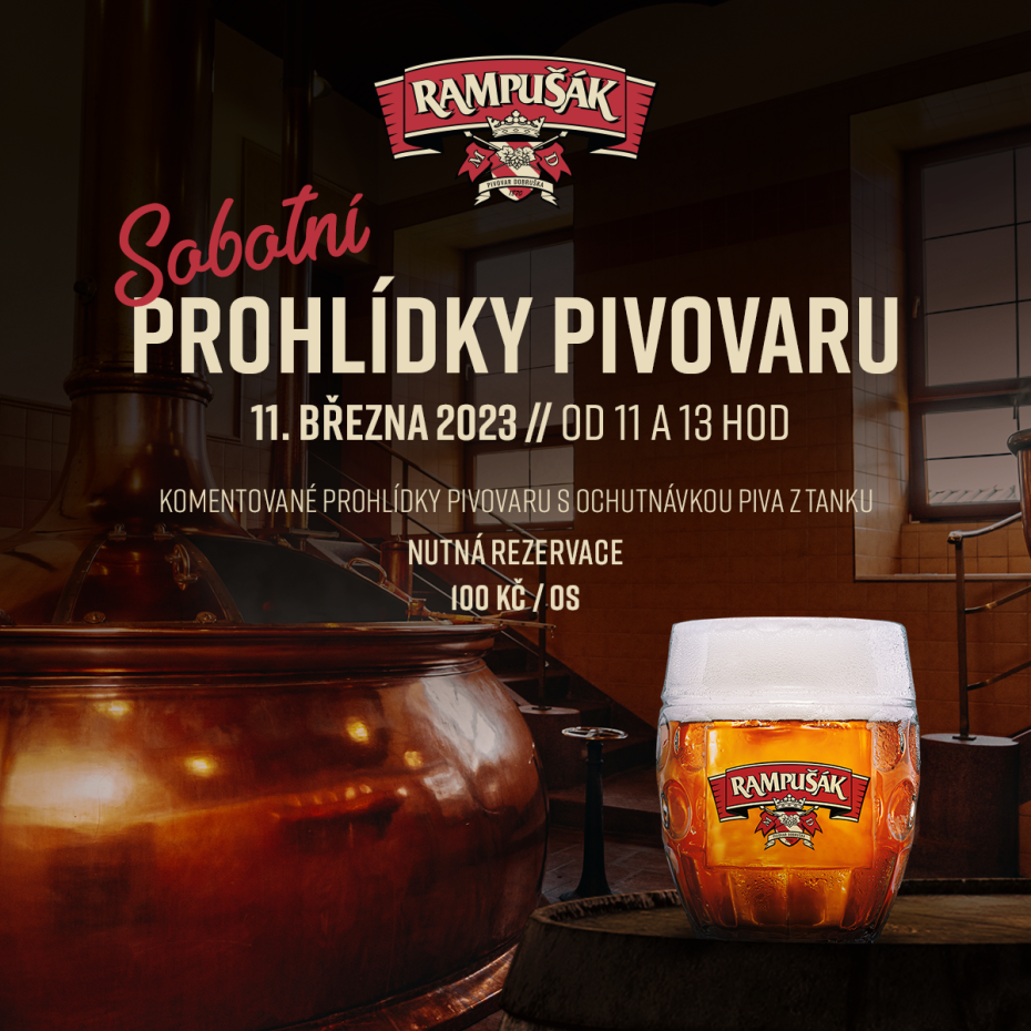 Sobotní PROHLÍDKY PIVOVAREM!