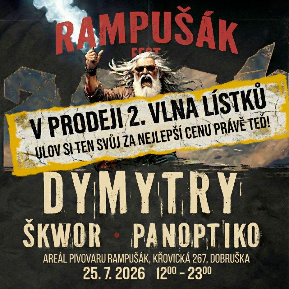 🔥 2. vlna vstupenek na Rampušák fest je v prodeji!