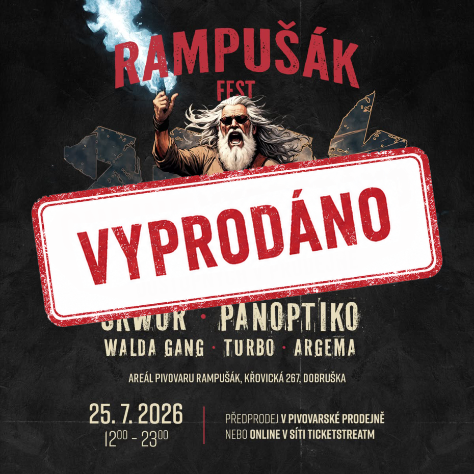 🚨 RAMPUŠÁK FEST JE KOMPLETNĚ VYPRODANÝ! 🚨