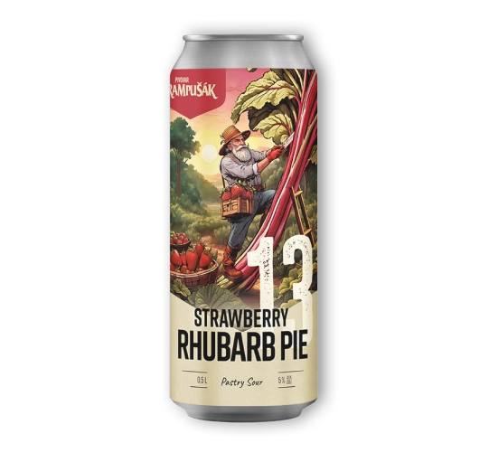 13° STRAWBERRY RHUBARB PIE